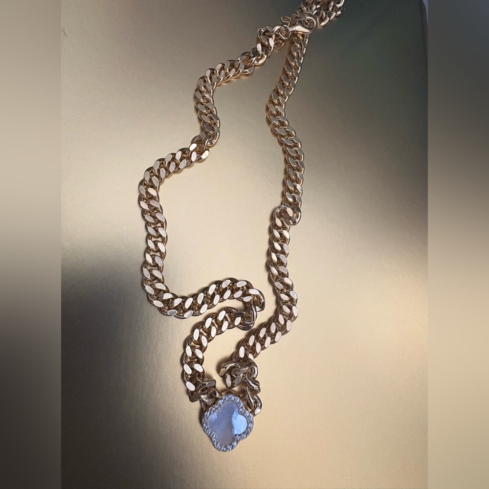 Elegant Gold Plated Chain Necklace